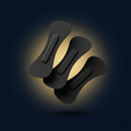 Bandes nasales noires Calune — kit respiration
